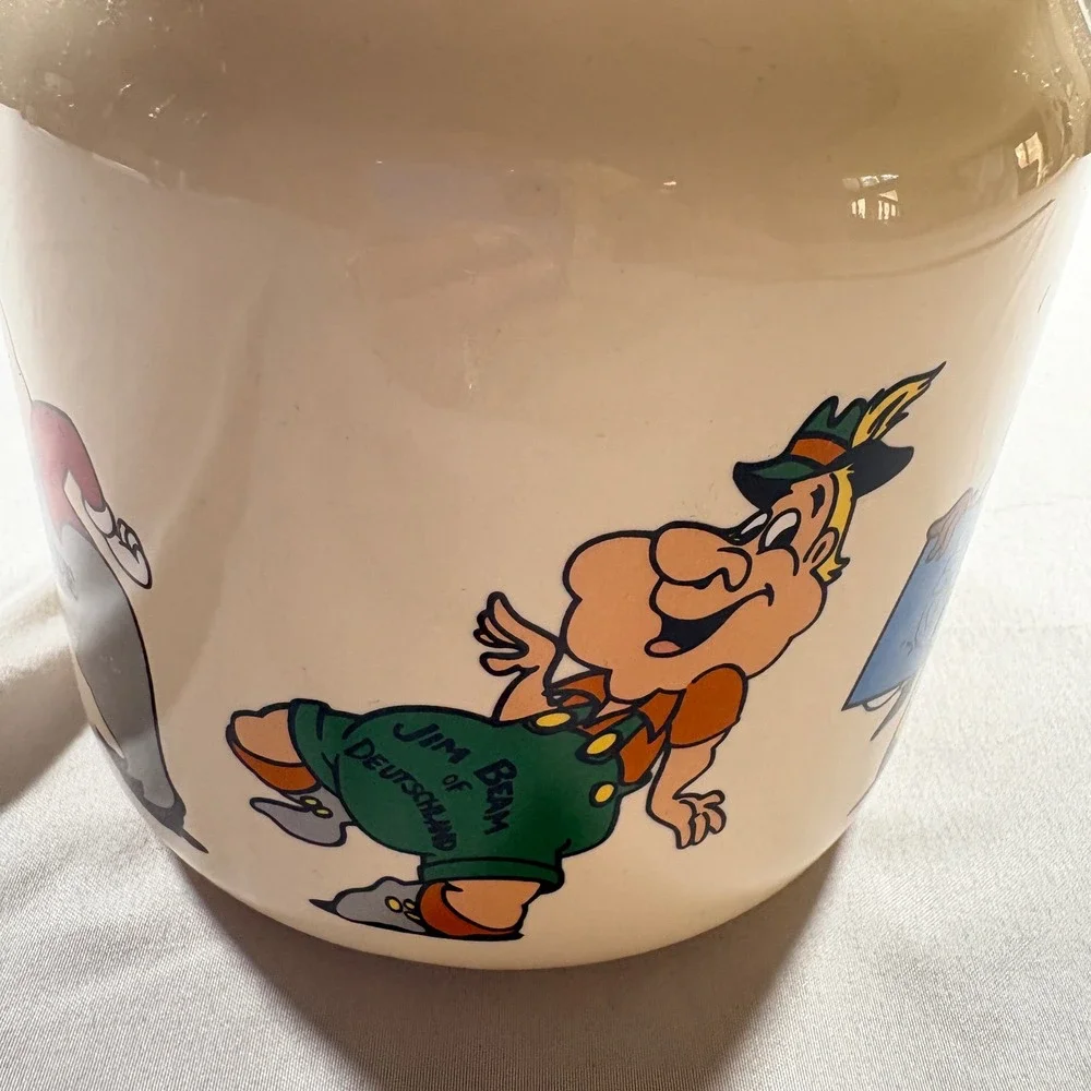 Wade Porcelain Jim Beam Animated Characters Cookie Jar Vintage 1996 Kangaroo Lid